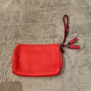 Coral Coach wristlet/purse